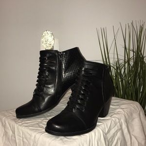 Chic black booties